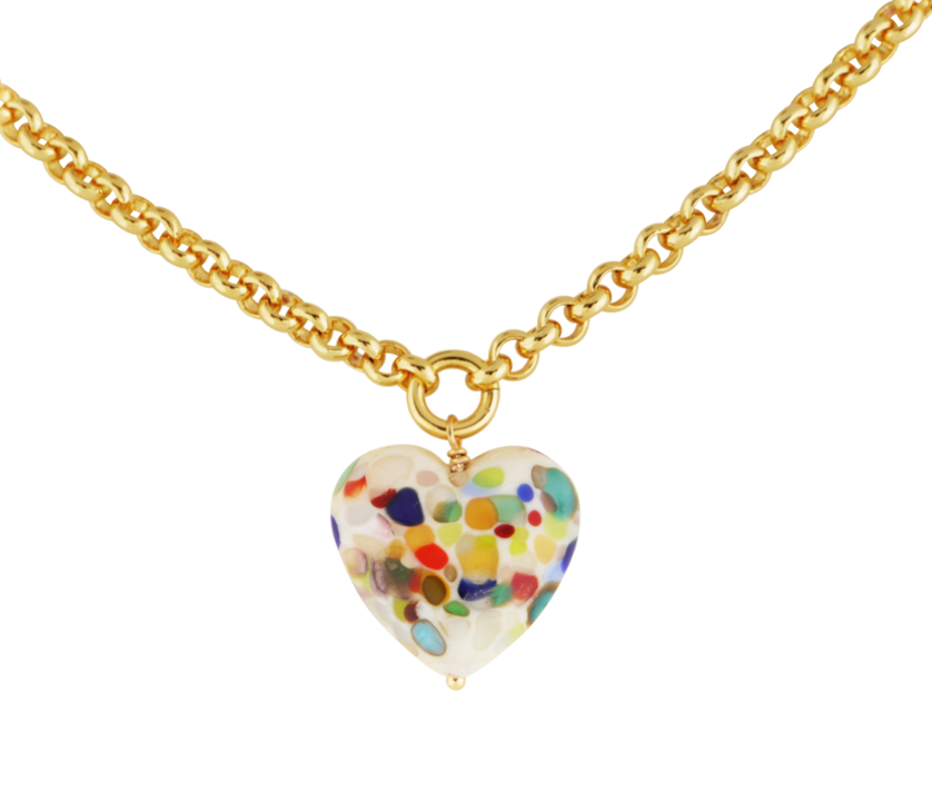 Belcher necklace with heart deals