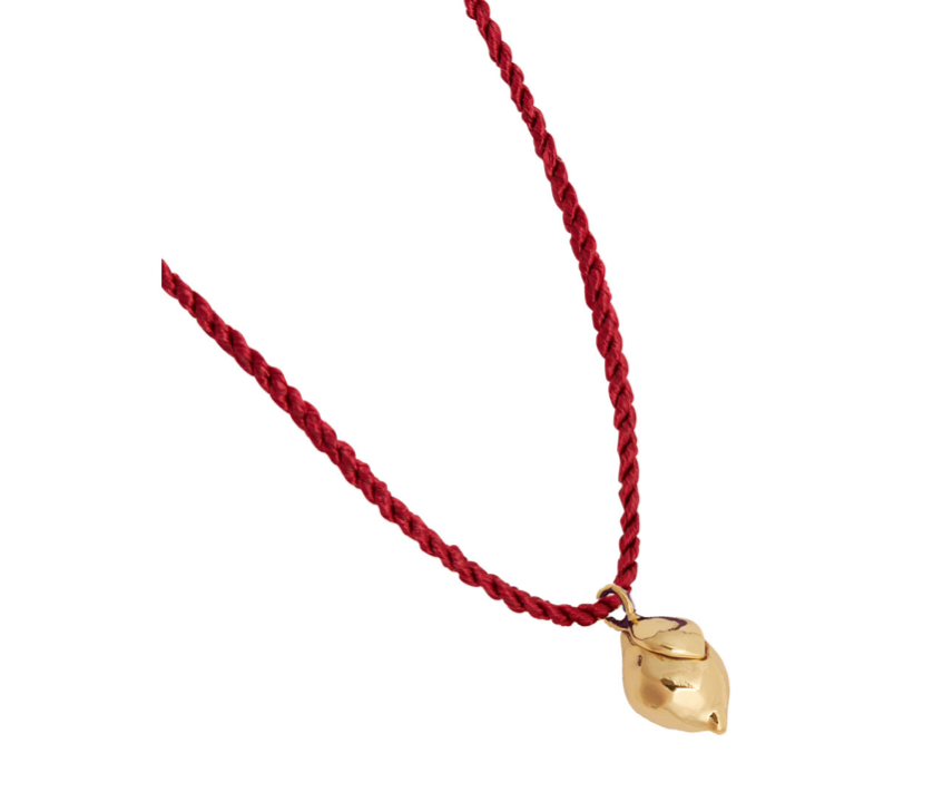 Silk string necklace discount