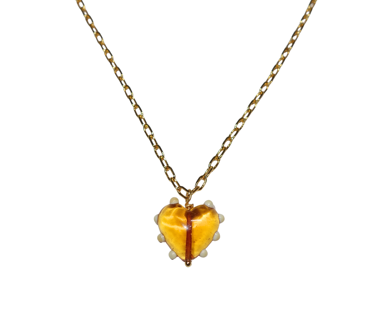 Amber Milagros Link Chain Necklace