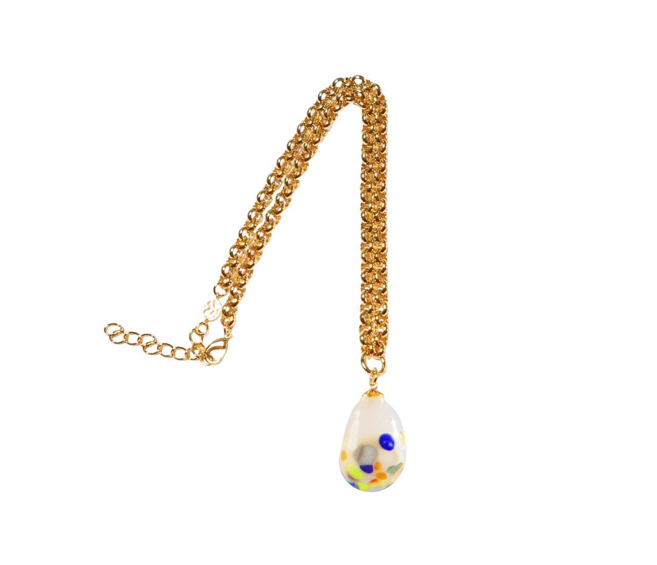 XL Glass Baroque Zero Waste Pearl & Belcher Chain Necklace