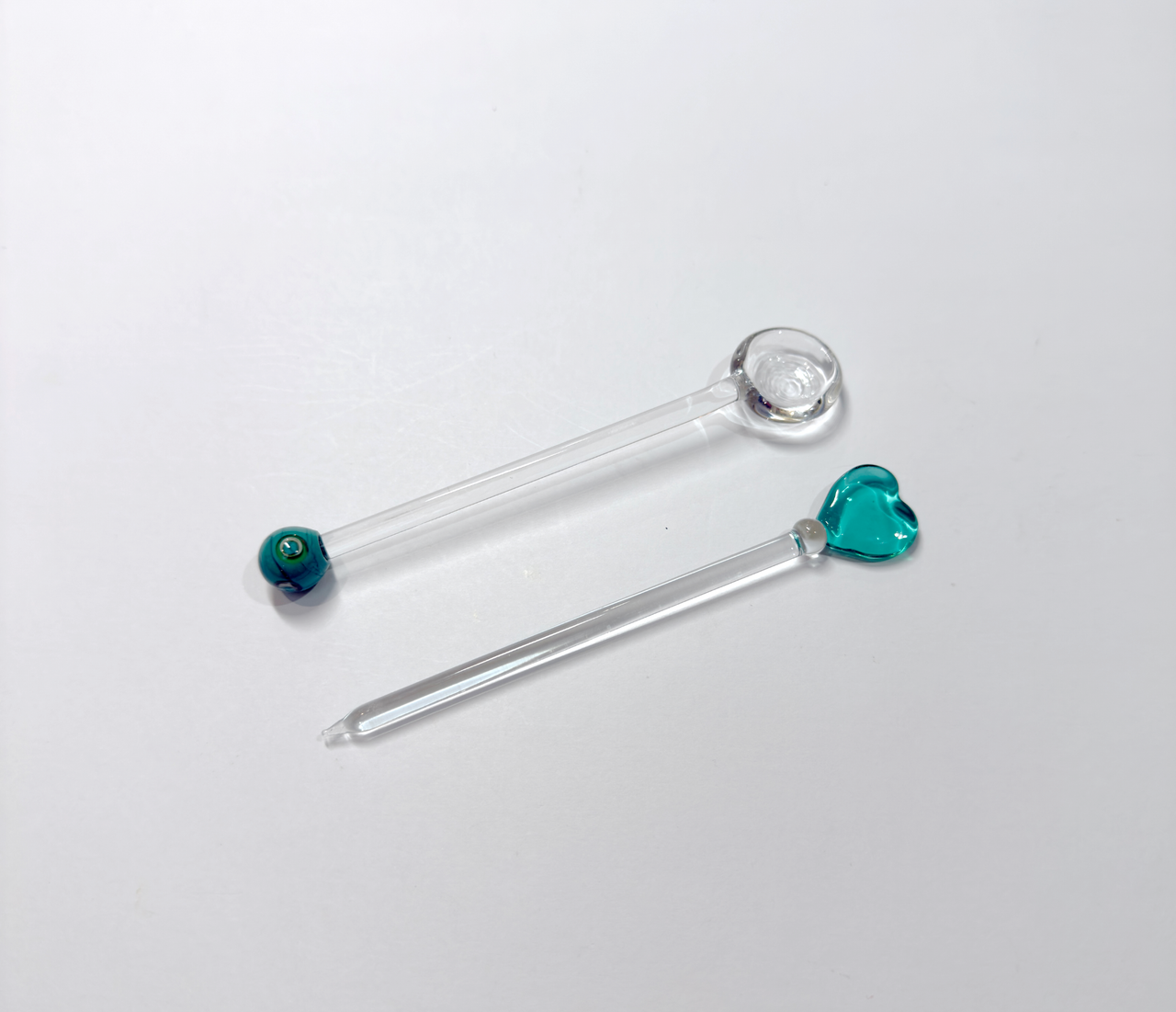 Set of Cocktail Stick & Murano Glass Spoon - Only 1 set in stock