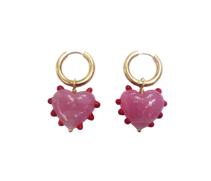 Milagros Heart Pink Pair - Samples