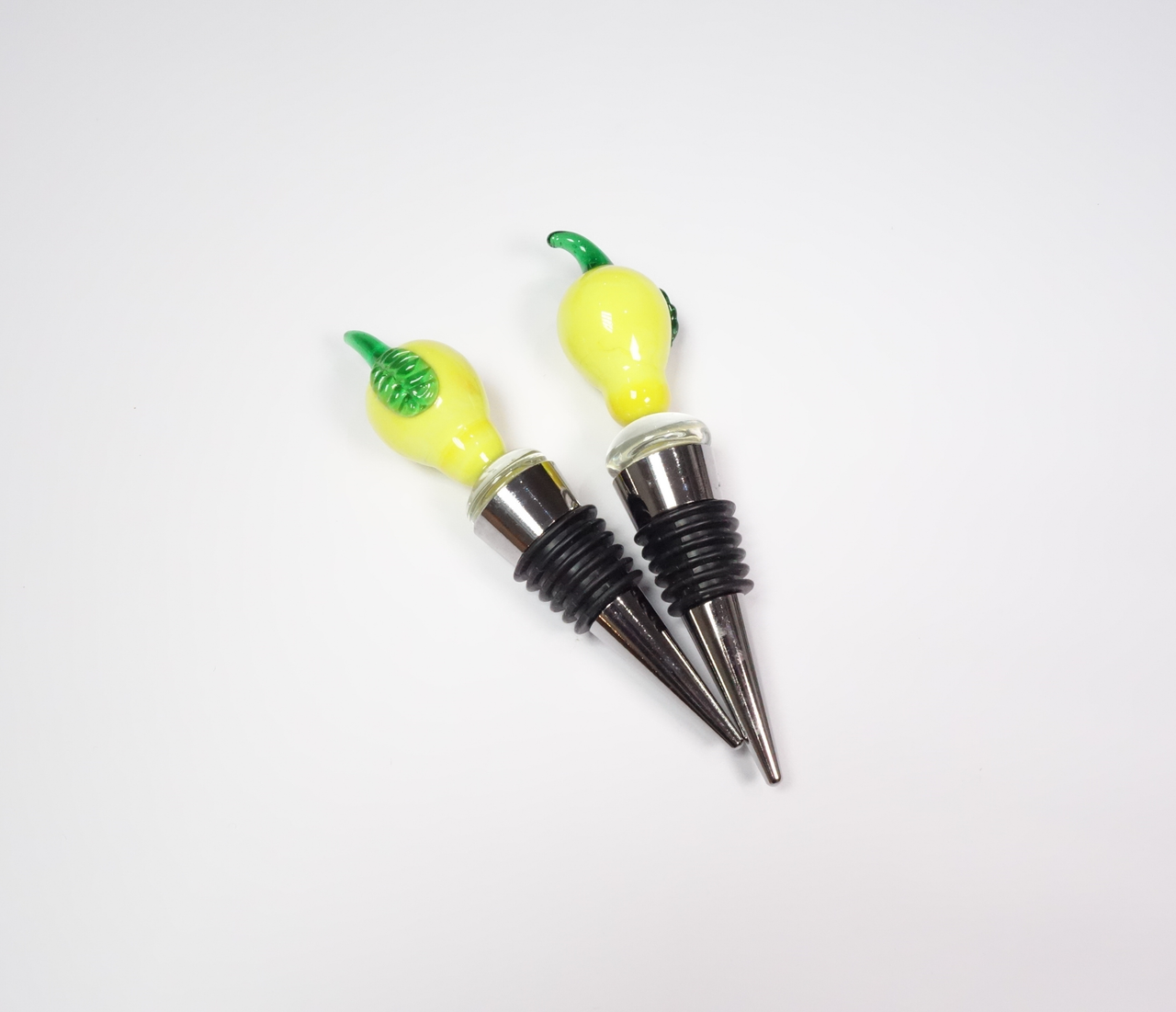 Bottle Stoppers Set of Lemons - 1 SET IN STOCK