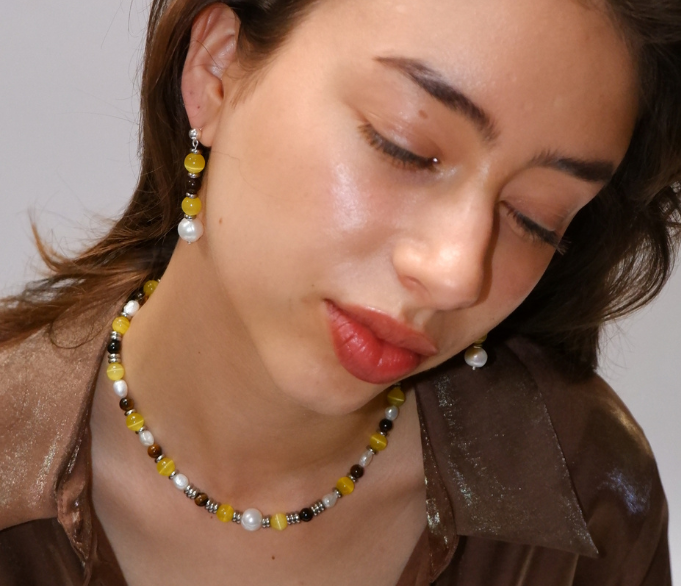 Cosmos Necklace - Citrine