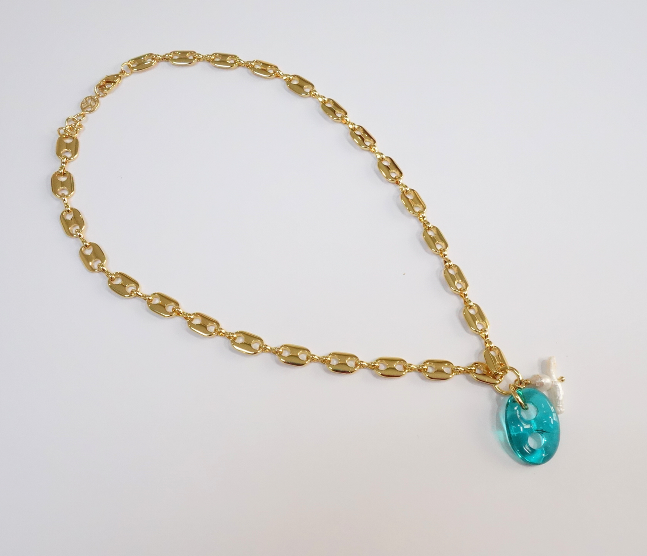 Mariner & Pearl T-Bar Necklace