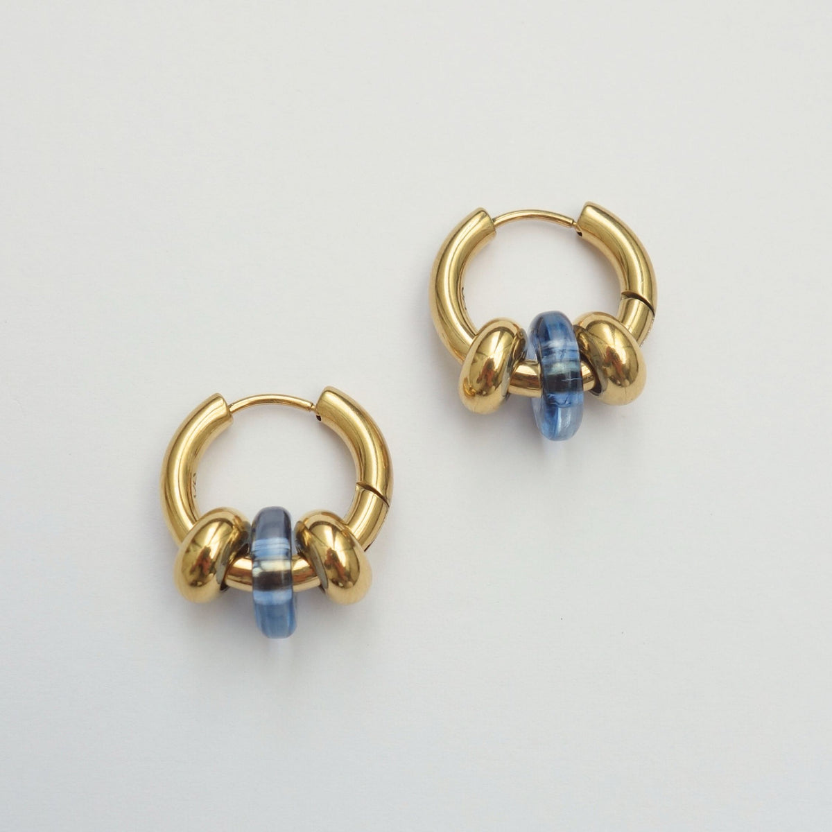 Buoy Dark Blue Earrings