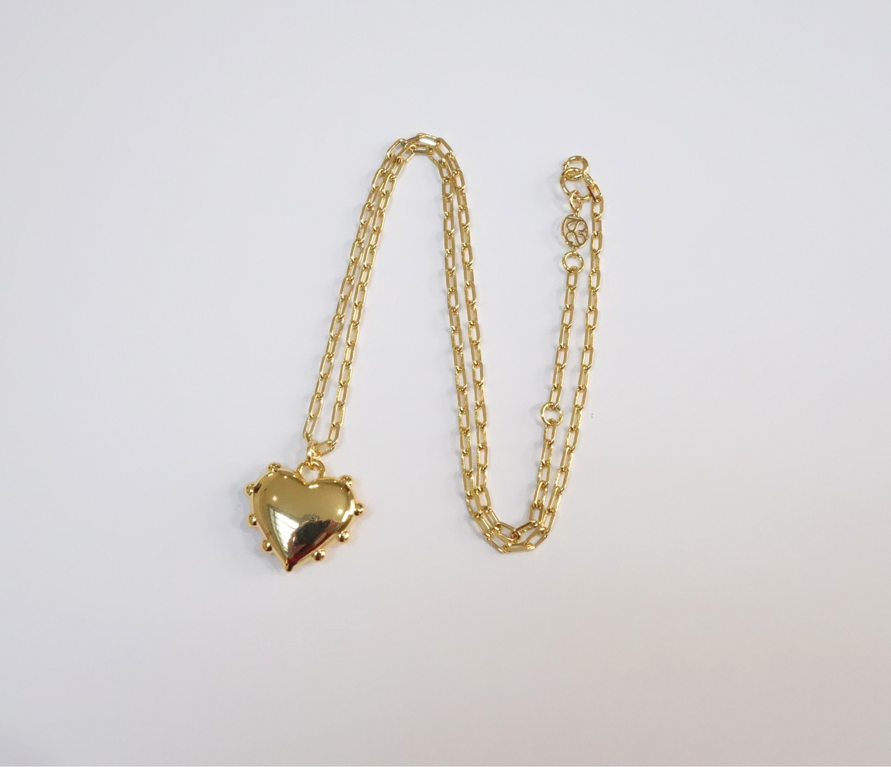 Gold Milagros Link Chain Necklace