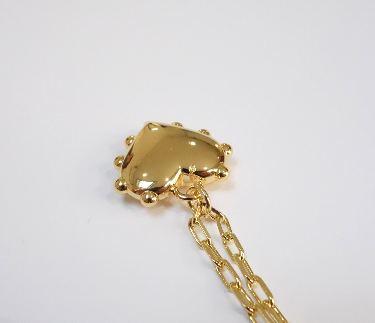 Gold Milagros Link Chain Necklace
