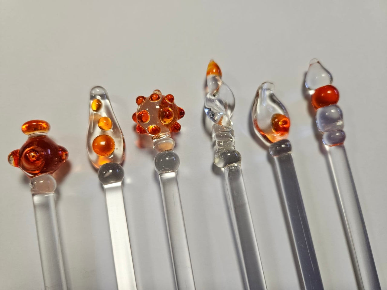 Cocktail & Nibble Murano Glass Sticks - Gaudí