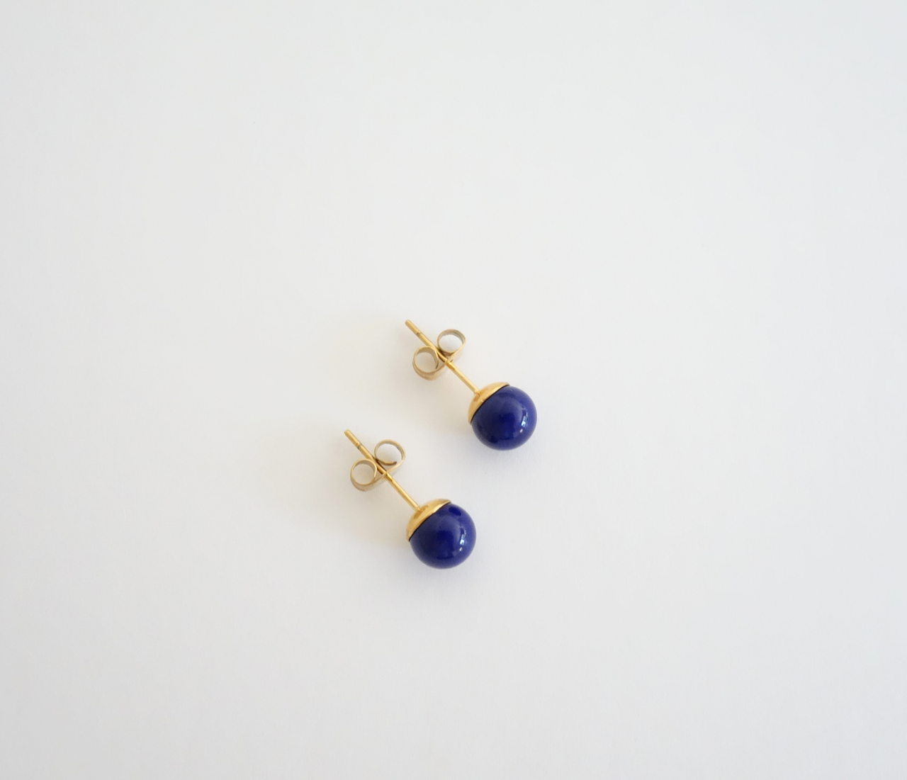 Bolita Blue Stud Earring Pair