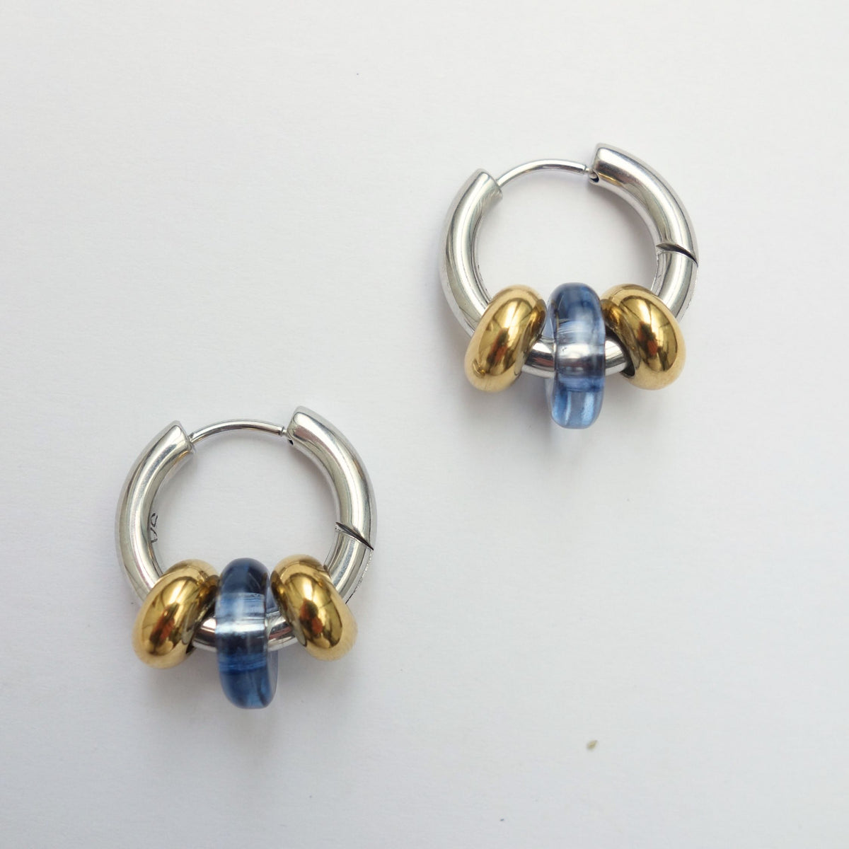 Buoy Dark Blue Earrings