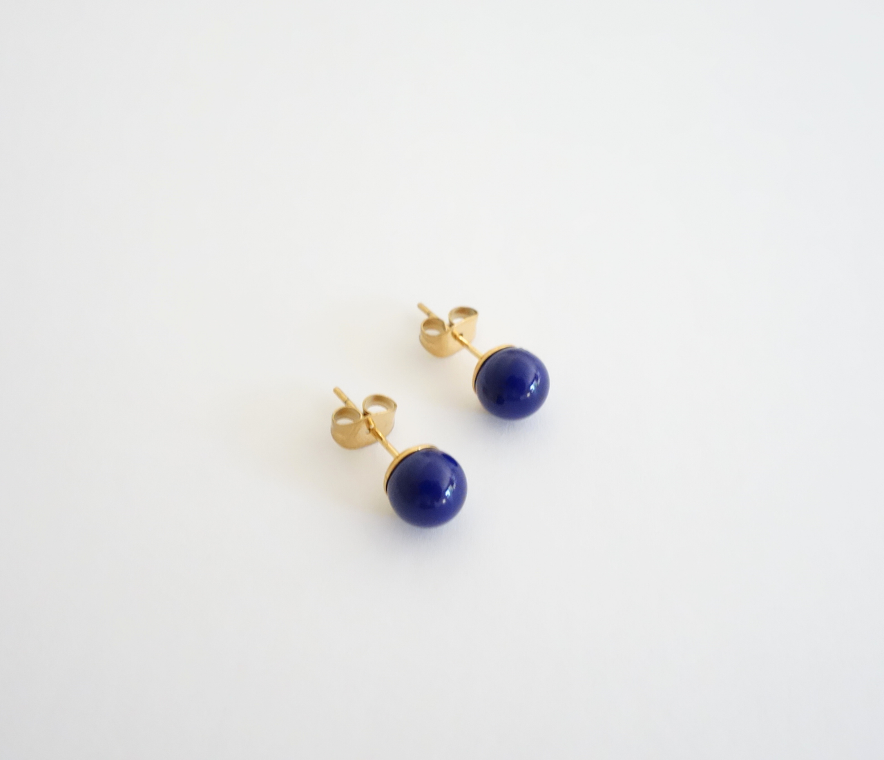 Bolita Blue Stud Earring Pair