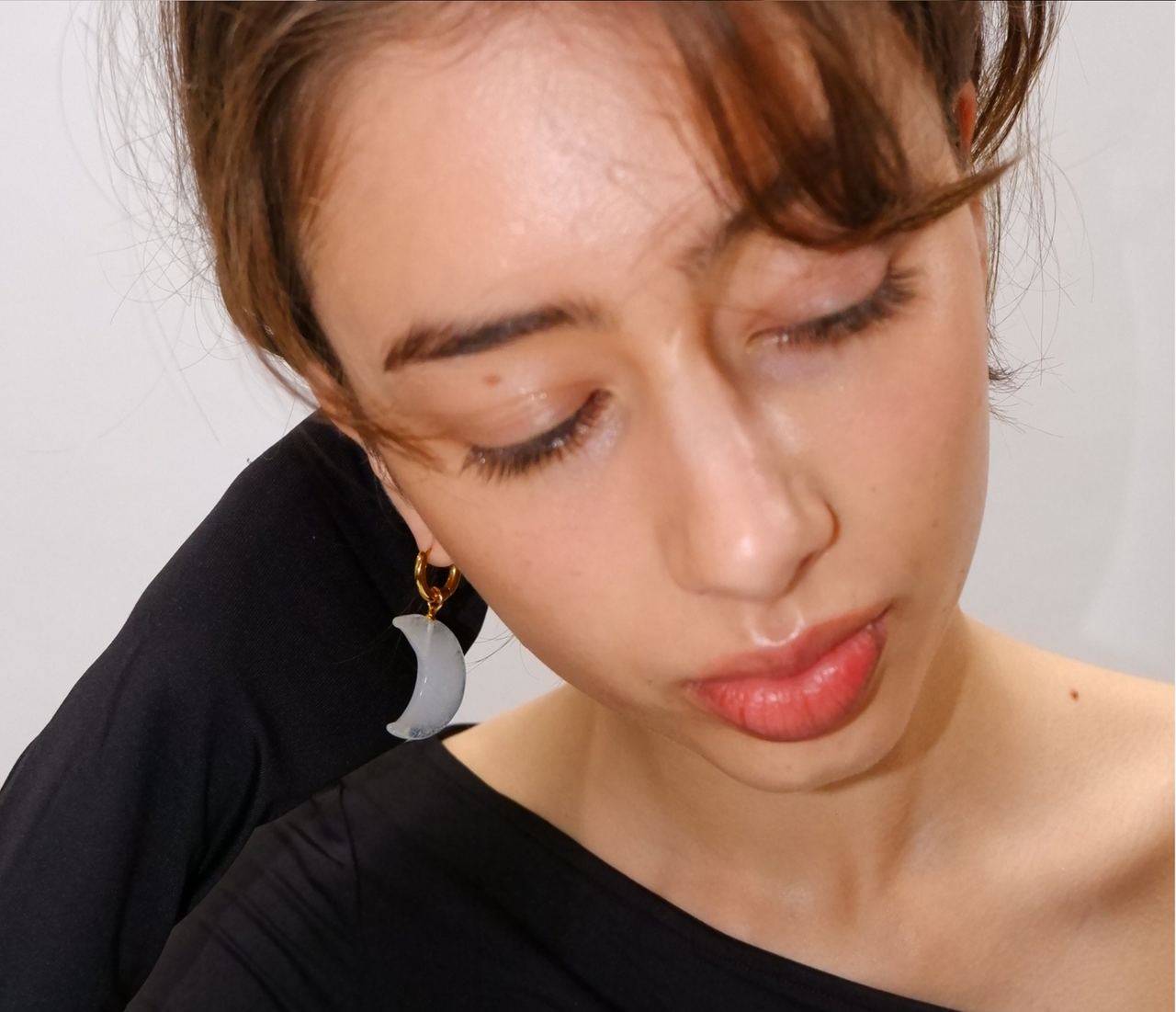 XL Lunar Earring - Pearl