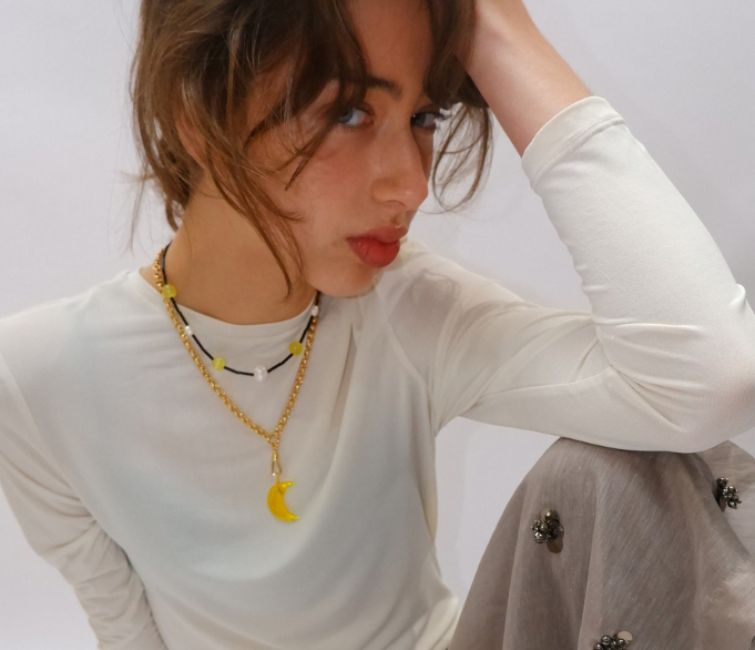 XL Lunar Belcher Chain Necklace - Lemon