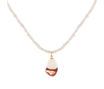 XL Glass Baroque Pearl & Pearl Necklace