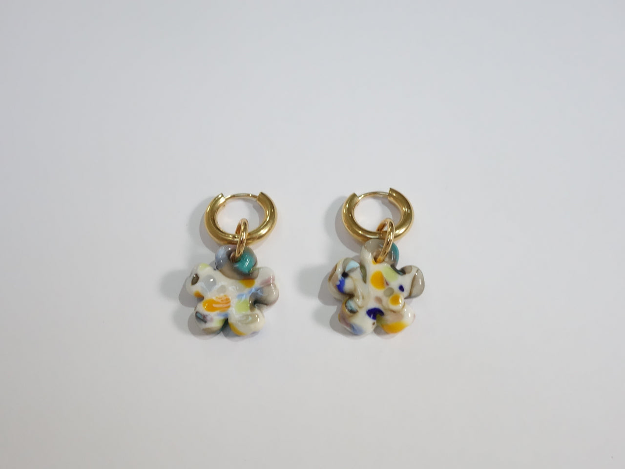 Clover Multi Glass Earrings