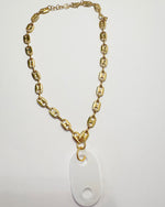 Pearl Mariner XL Glass Link Necklace - SAMPLE