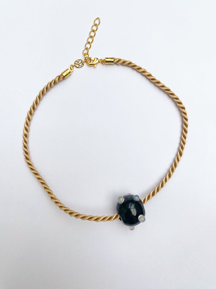Komboloi Silk Cord Choker Necklace - SAMPLE