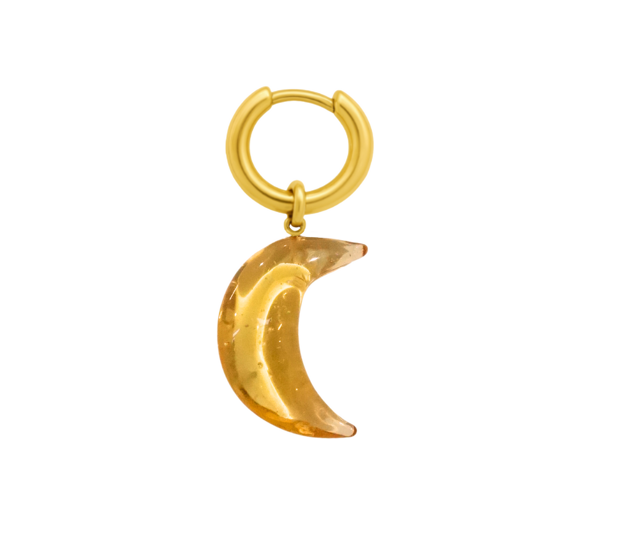 XL Lunar Earring - Citrine