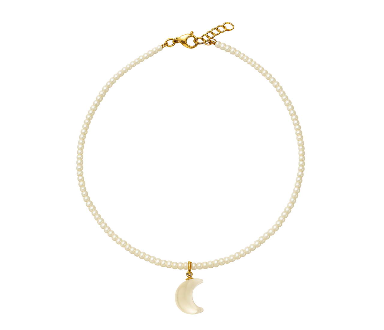 Lunar Pearl Chain Necklace