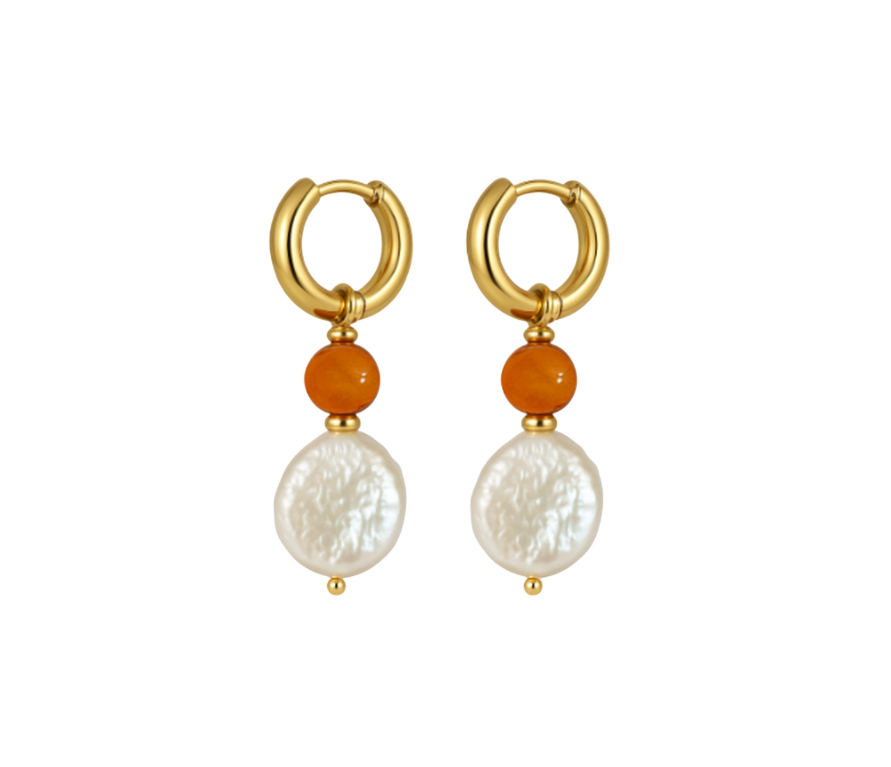 Orbit Earrings - Orange