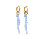 Posidonia Blue Glass Earrings - SAMPLE