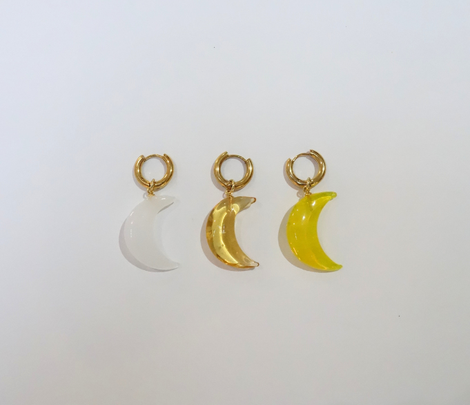 XL Lunar Earring - Citrine
