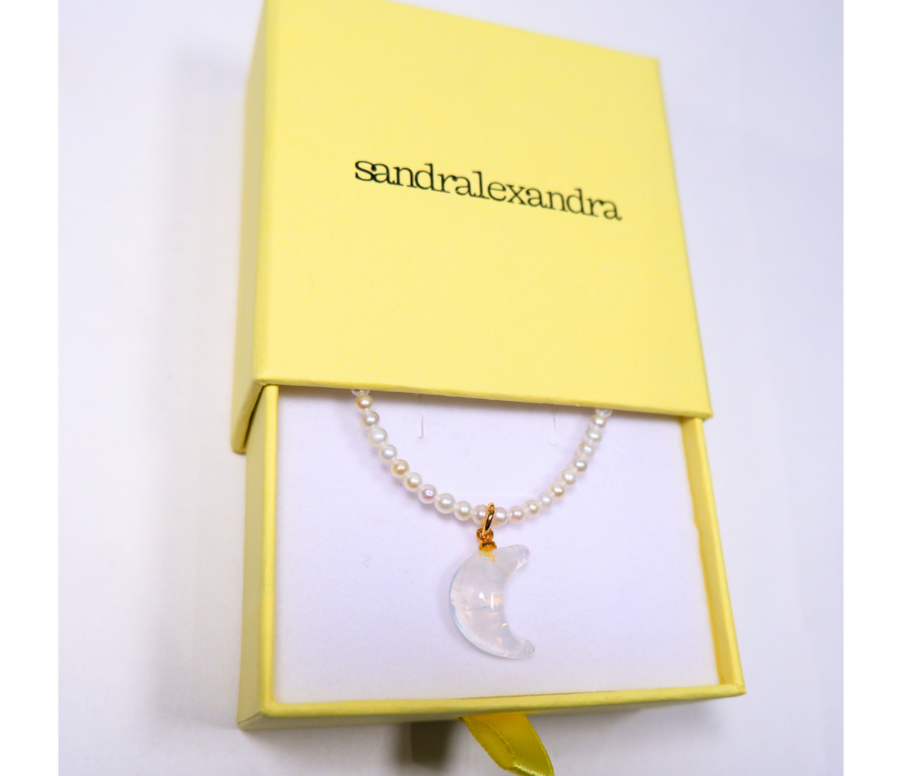 Lunar Pearl Chain Necklace
