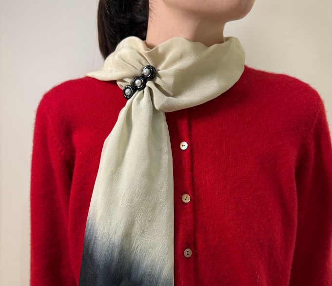 COSMO BROOCH - BLACK