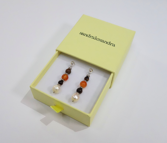 Cosmos Earrings - Orange