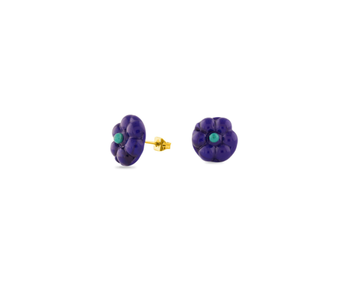Daisy Blue Stud Earrings