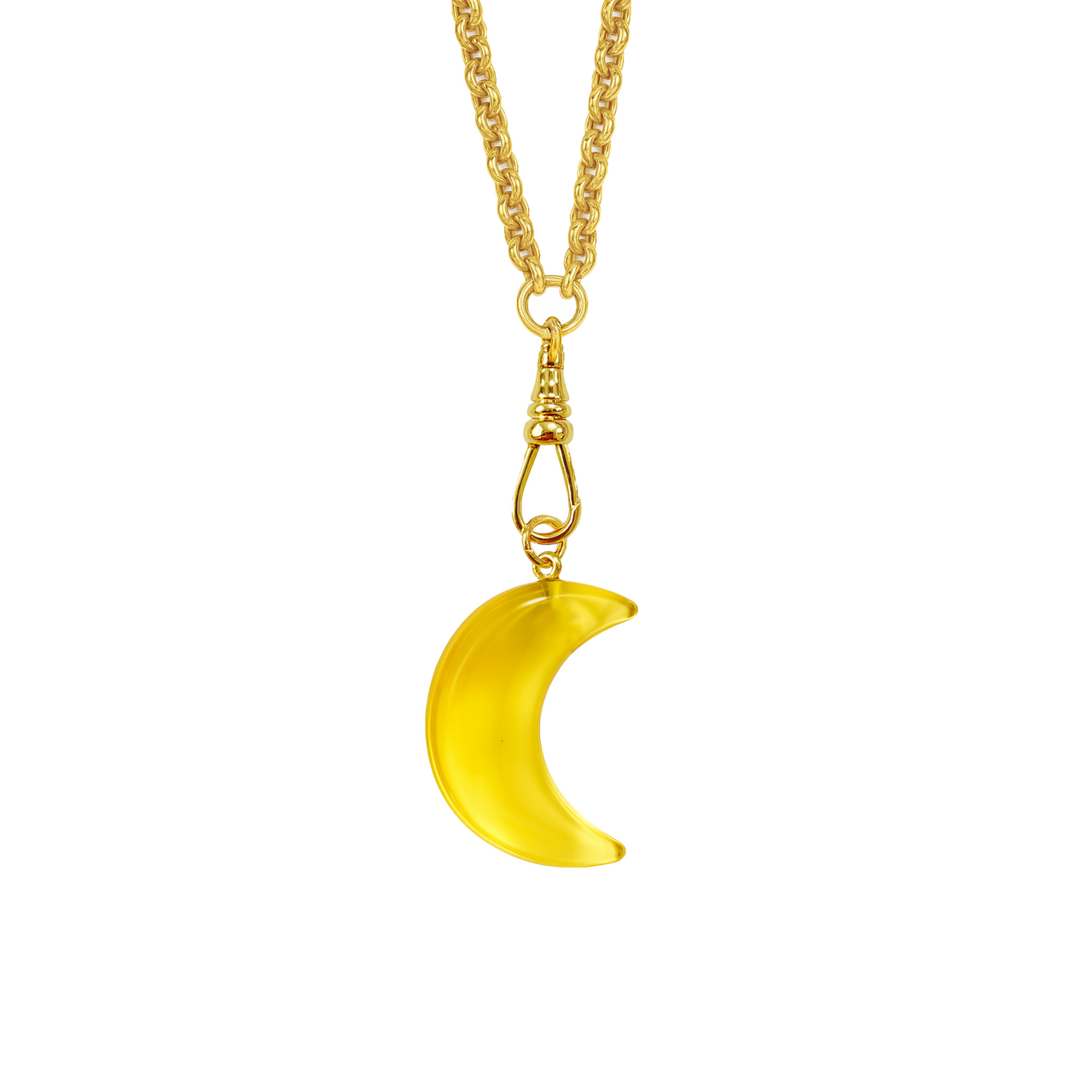 XL Lunar Belcher Chain Necklace - Lemon