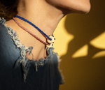 Froot Loop & Silk Cord Necklace