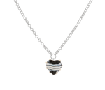 XL Milagros Heart & Silver Belcher Chain Necklace