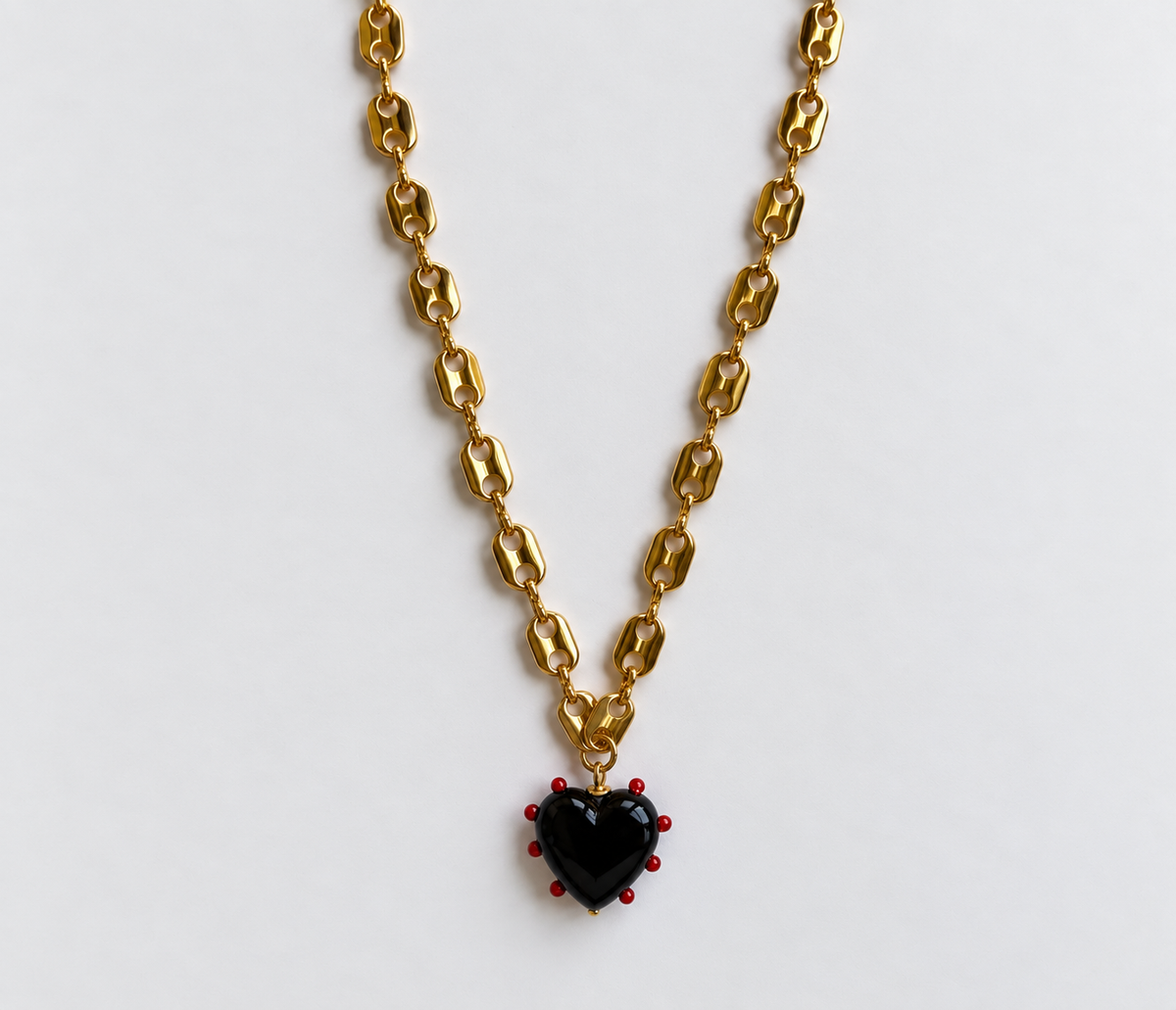 Heart Charm Necklace - 1 IN STOCK