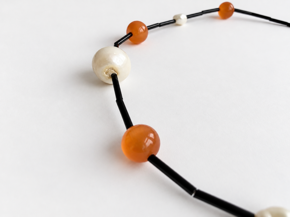 Black Orbit Necklace - Sample