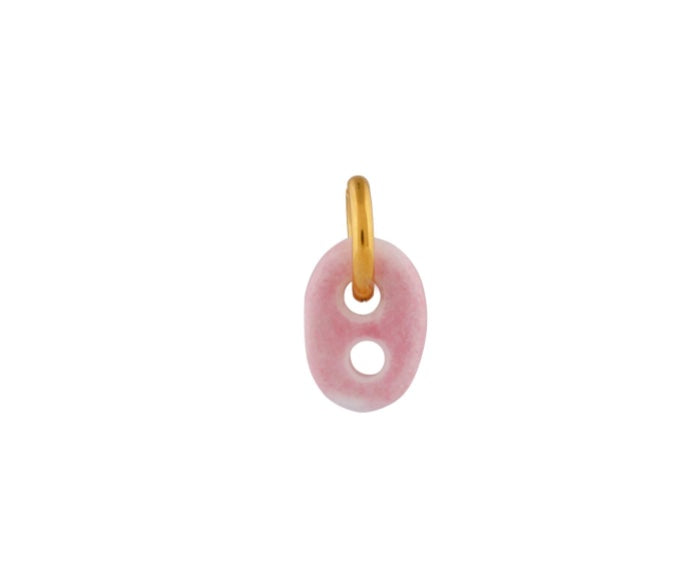 Mariner Link Pink Glass Earring