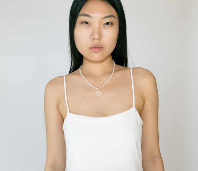 Zirconite and Pearl Necklace