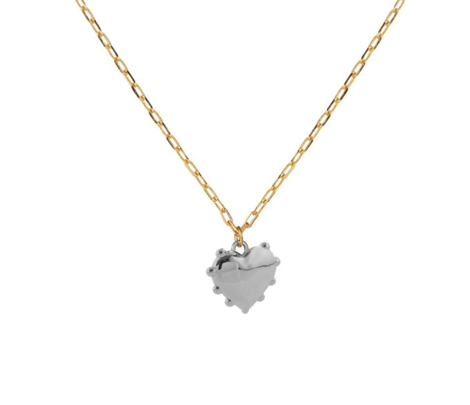 Milagros Heart Link Chain Necklace