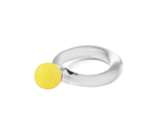 Bolita Opaque Yellow Glass Ring