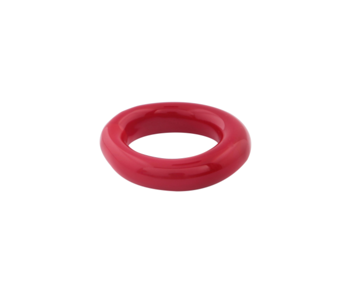 Linea Red Glass Ring