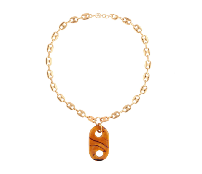 Mariner XL Glass Link Necklace- SAMPLE