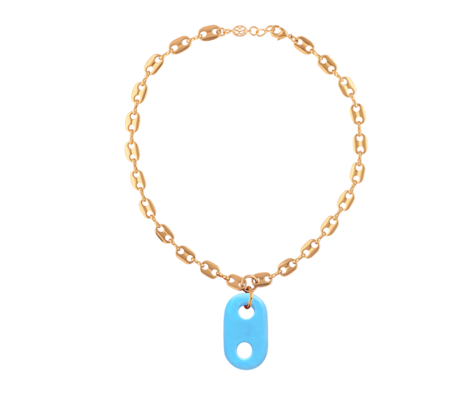 Mariner XL Glass Pastel Link Necklace- SAMPLE