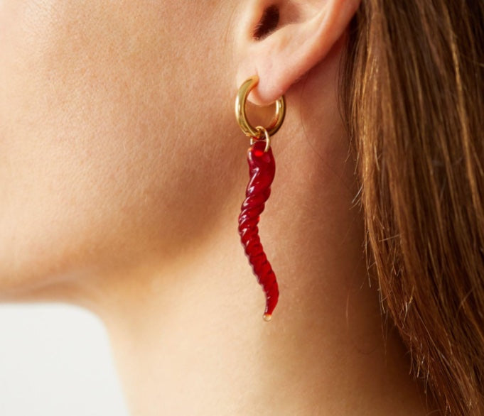 Posidonia Earring Red - SAMPLE