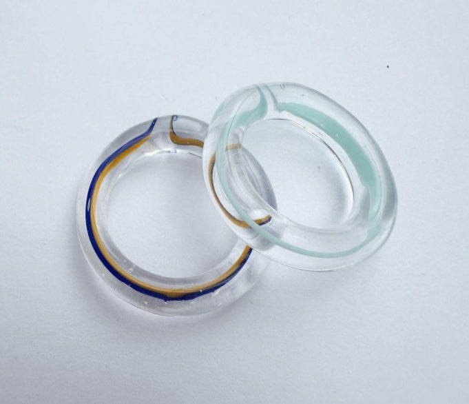 Linea Coloured Streak Ring - SAMPLE