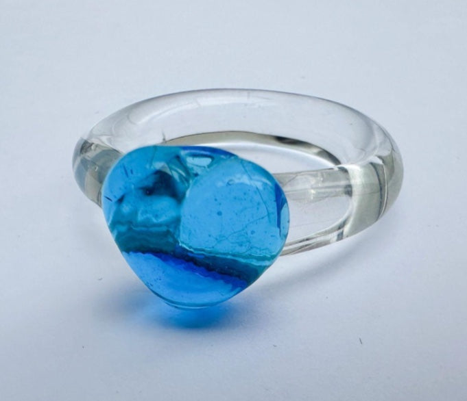 Love Ring See Through Blue - SAMPLE