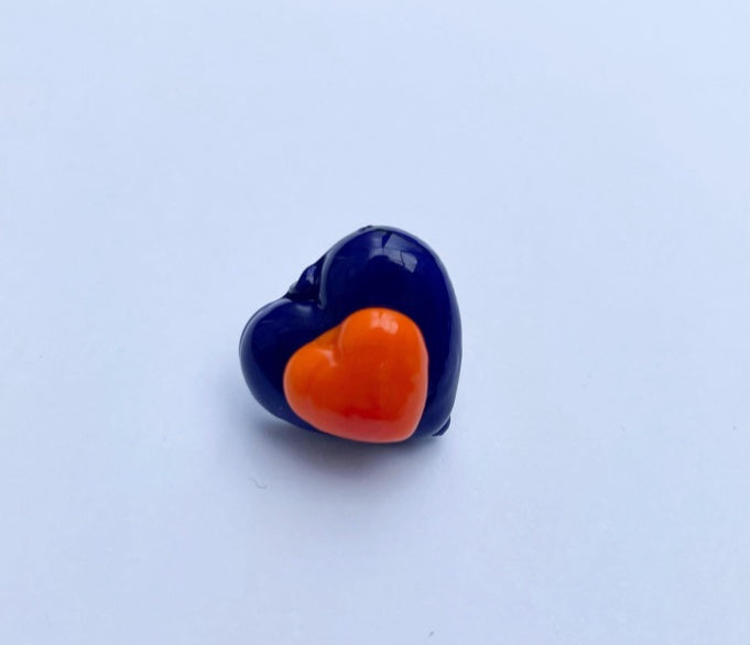 Heart Button Stud- SAMPLE