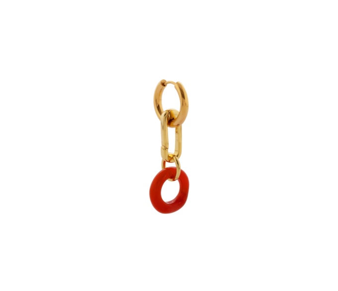 Toggle Link Coral Earring