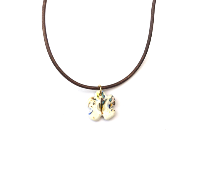 Clover Multi Leather Cord Necklace- SAMPLE