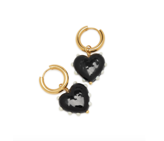 Milagros Heart Earrings PAIR